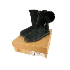 Women's Bailey Button Ugg Boot Black 7